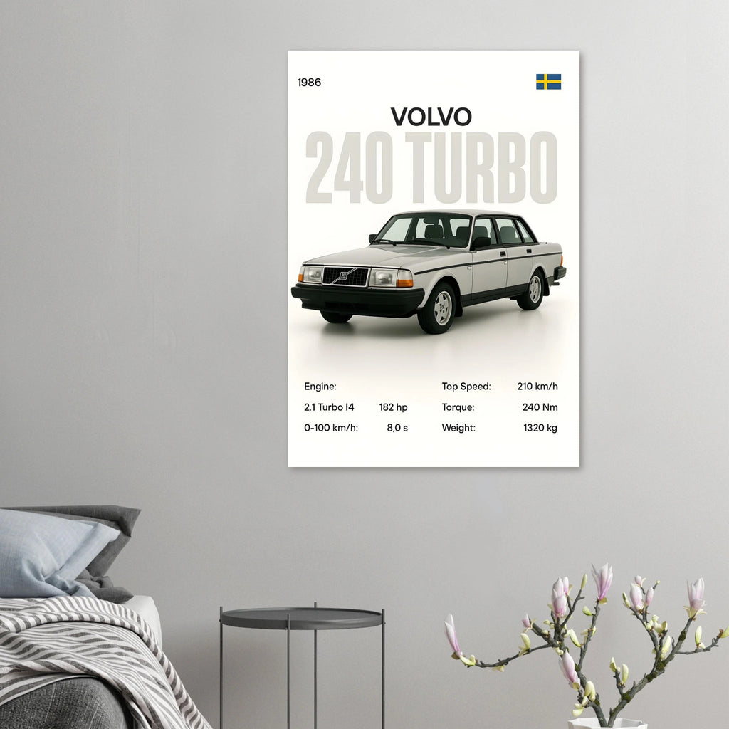 Auto Poster - "240 TURBO" - KultKabinett
