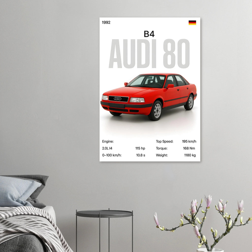 Auto Poster - "80 B4" - KultKabinett