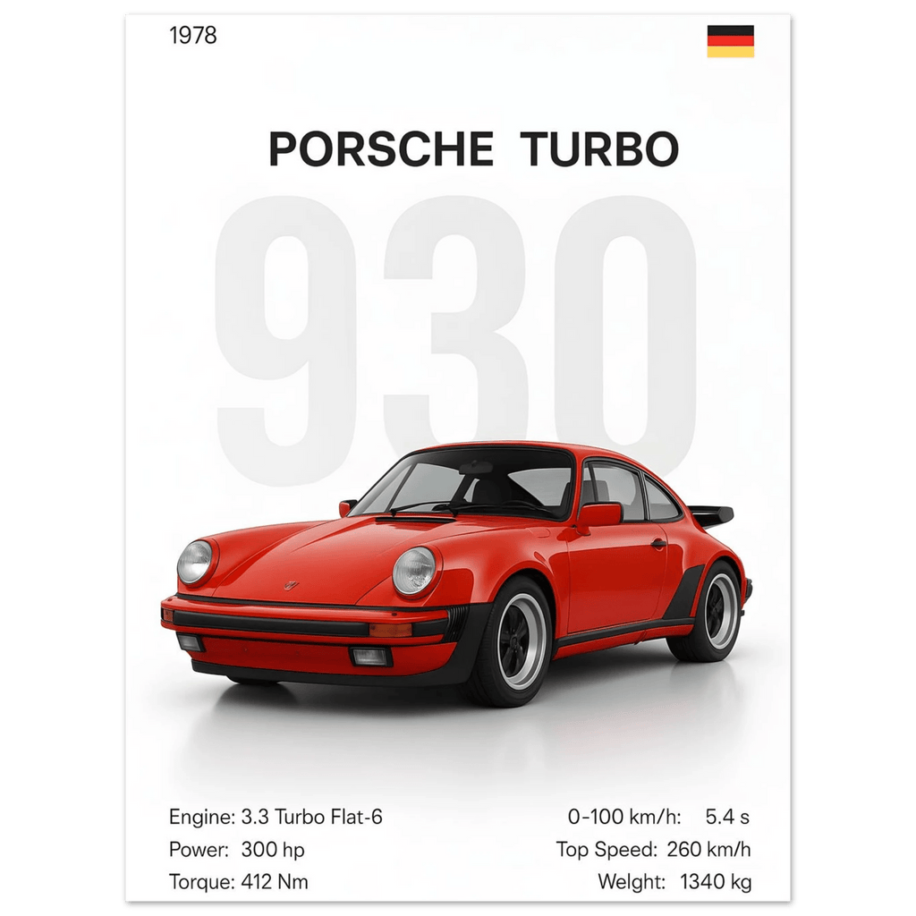 Auto Poster - "930 Turbo" - KultKabinett