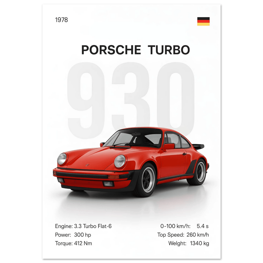 Auto Poster - "930 Turbo" - KultKabinett