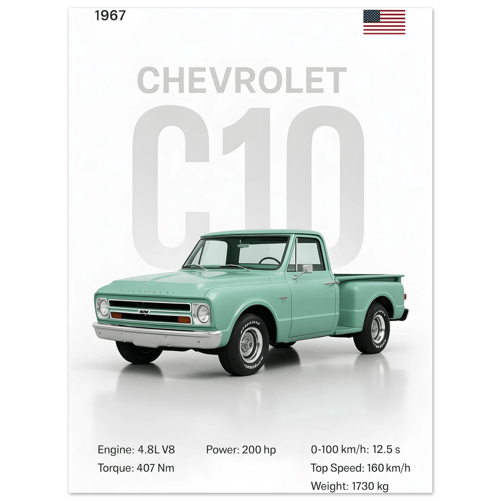 Auto Poster - "C10" - KultKabinett