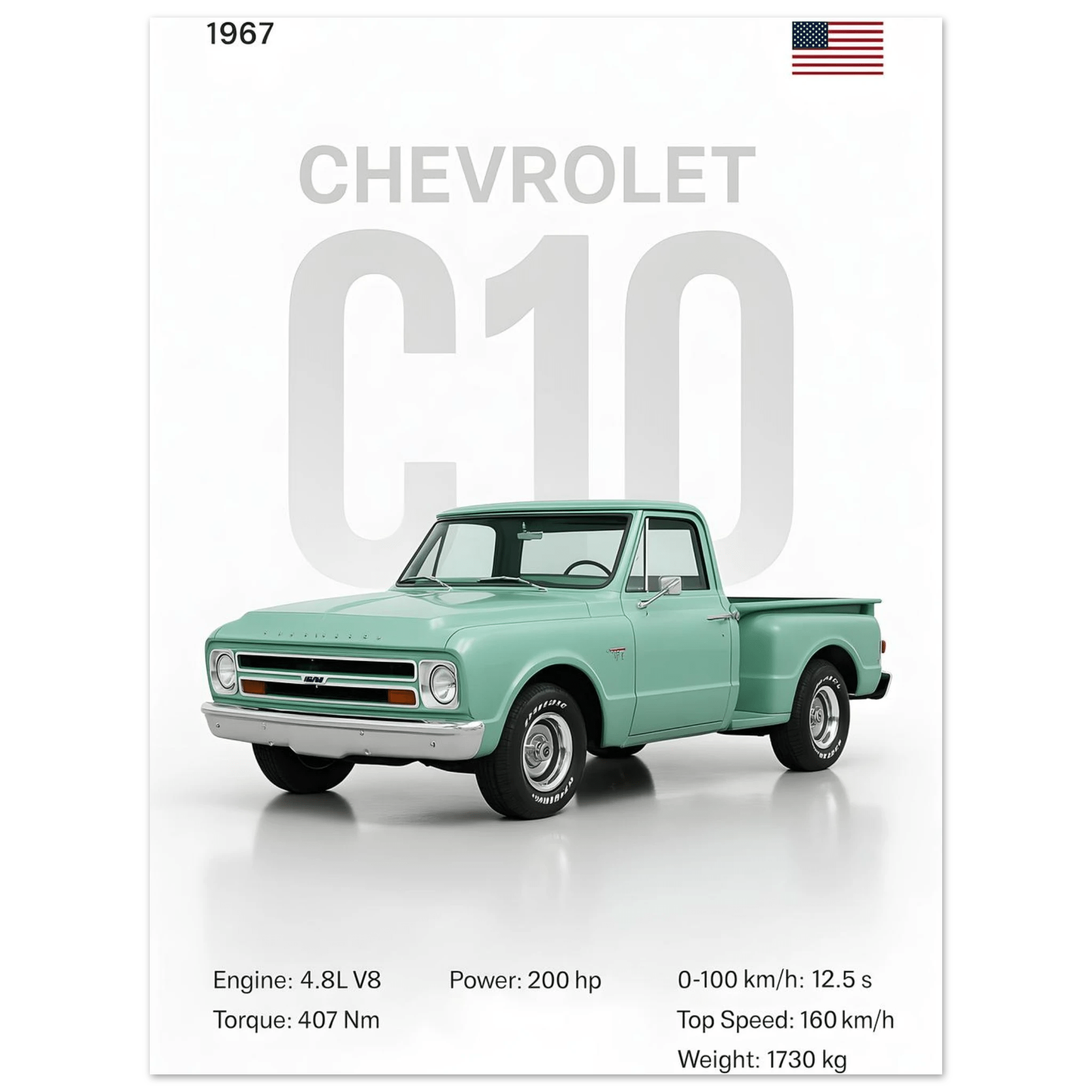 Auto Poster - "C10" - KultKabinett