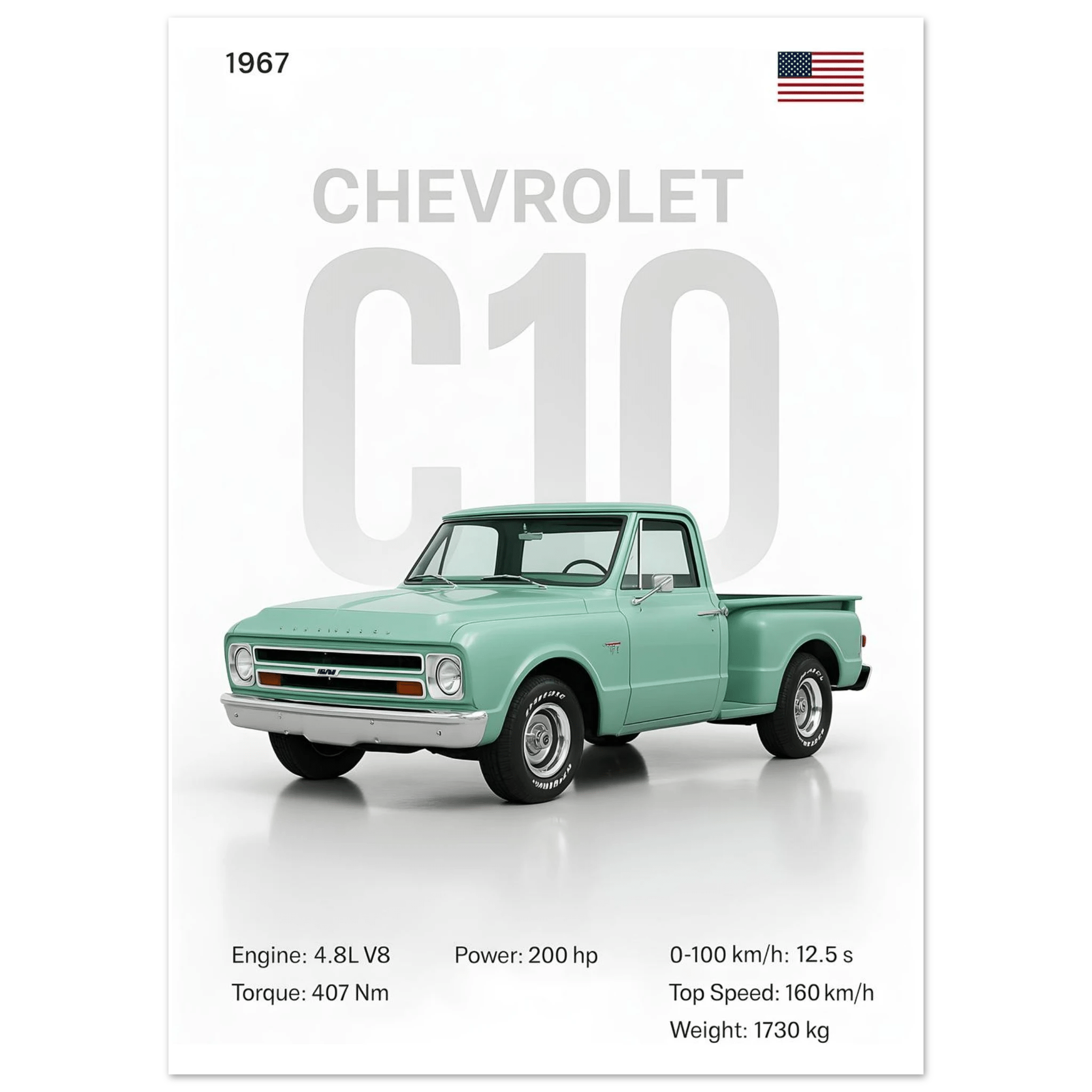 Auto Poster - "C10" - KultKabinett