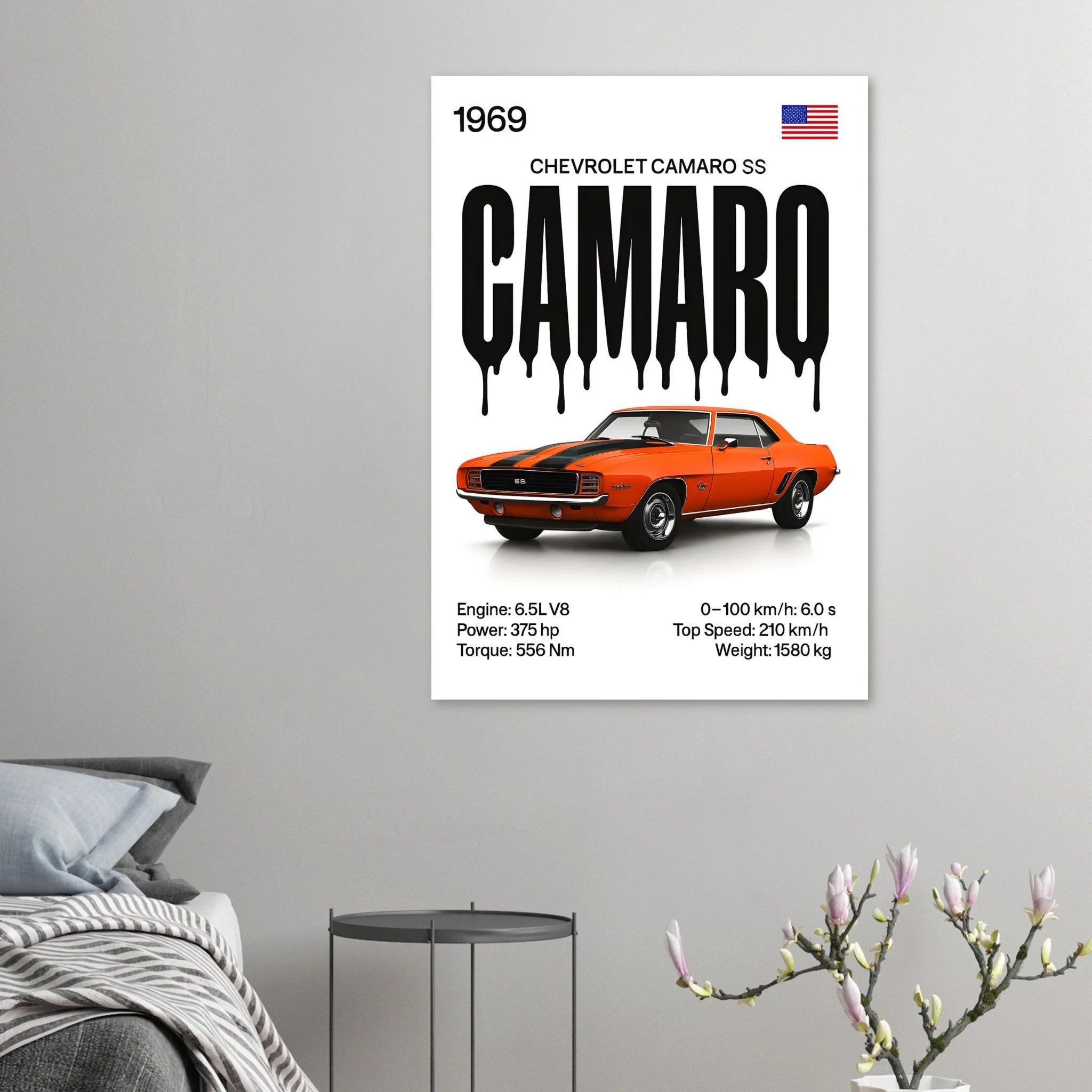 Auto Poster - "Camaro SS" - KultKabinett