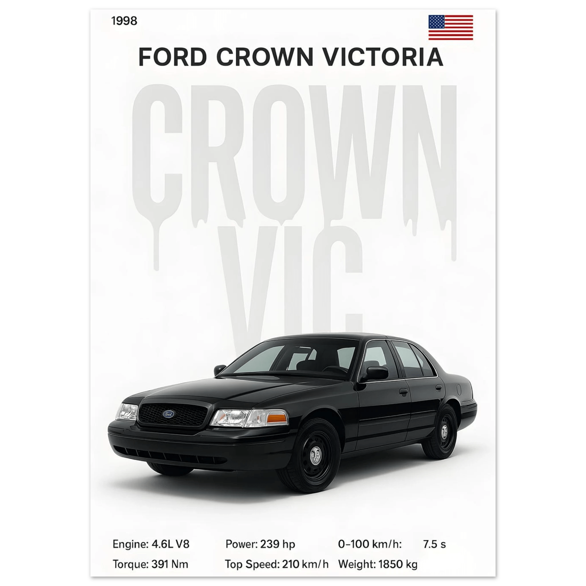 Auto Poster - "Crown Vic" - KultKabinett