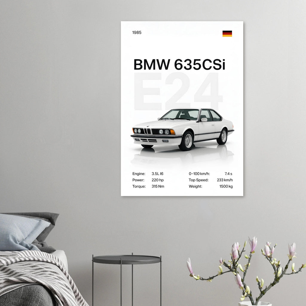 Auto Poster - "E24 635CSi" - KultKabinett
