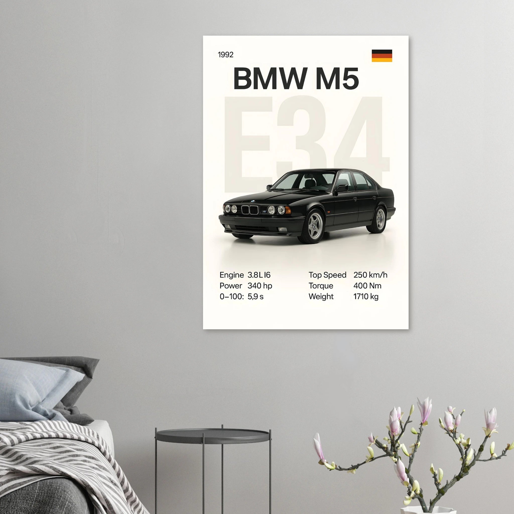 Auto Poster - "E34 M5" - KultKabinett