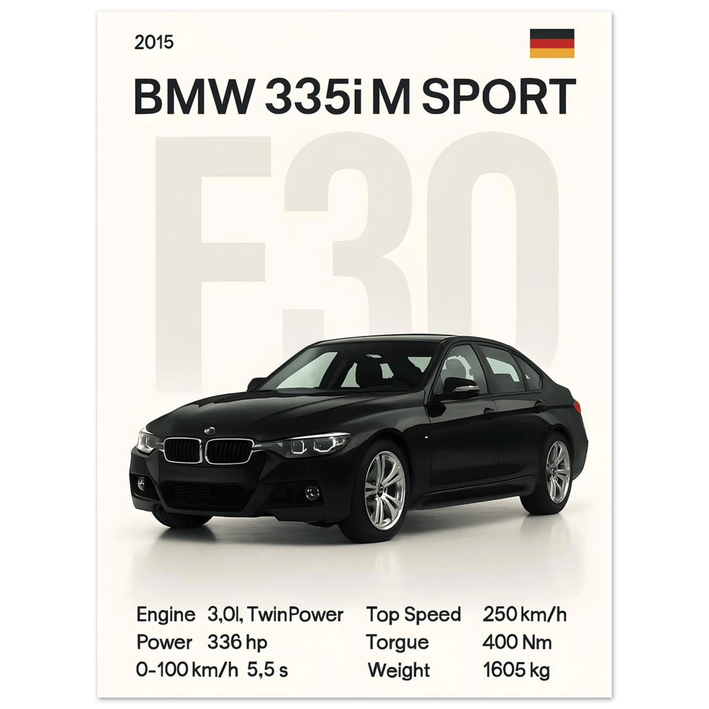 Auto Poster - "F30 335i" - KultKabinett