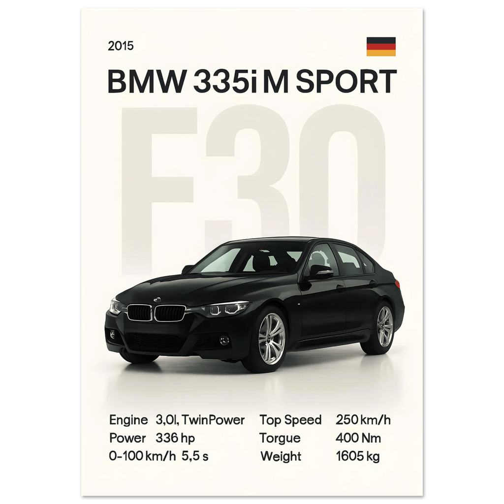 Auto Poster - "F30 335i" - KultKabinett