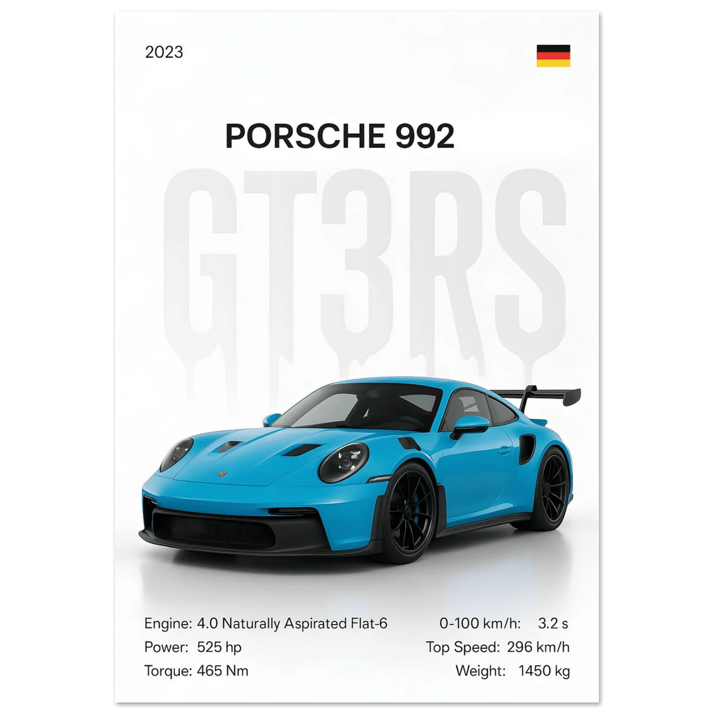 Auto Poster - "GT3RS" - KultKabinett