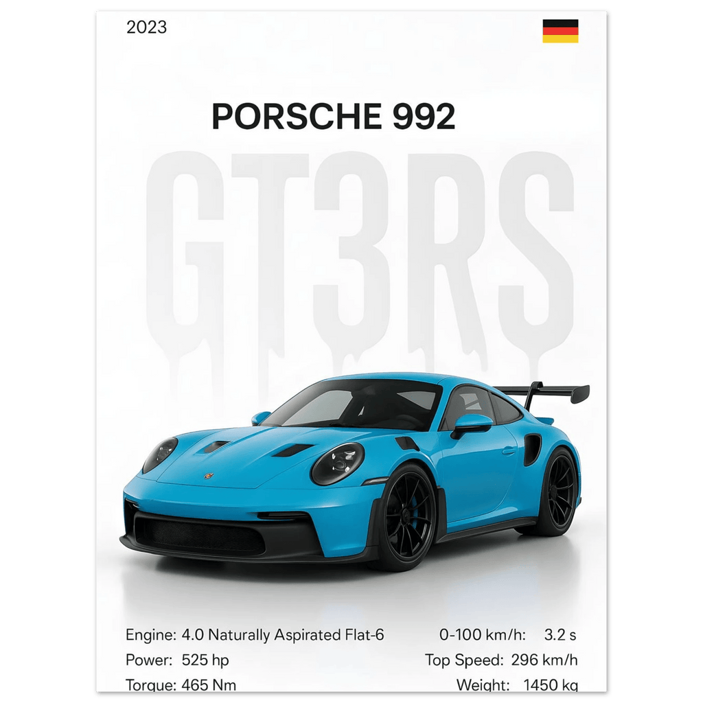 Auto Poster - "GT3RS" - KultKabinett