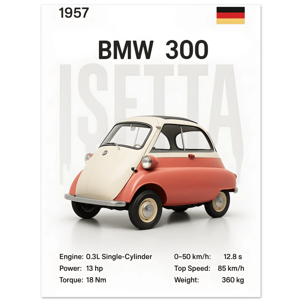 Auto Poster - "Isetta 300" - KultKabinett