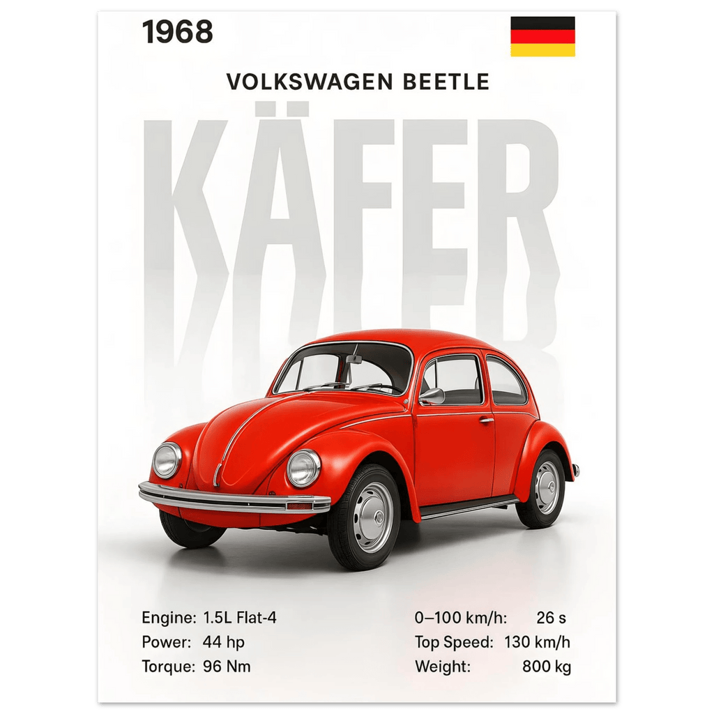Auto Poster - "Käfer" - KultKabinett