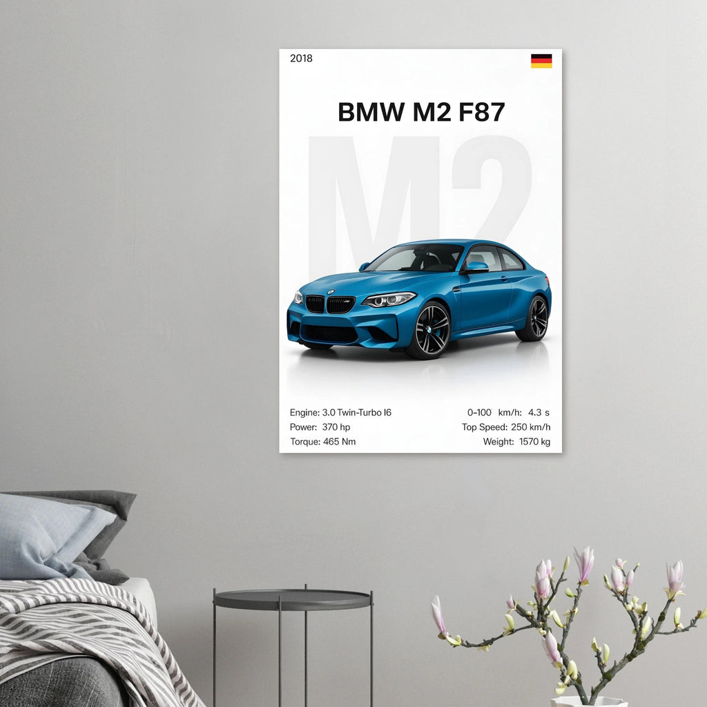 Auto Poster - "M2 F87" - KultKabinett
