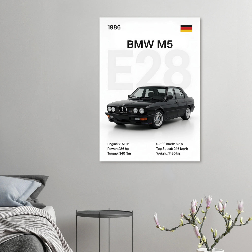 Auto Poster - "M5 E28" - KultKabinett