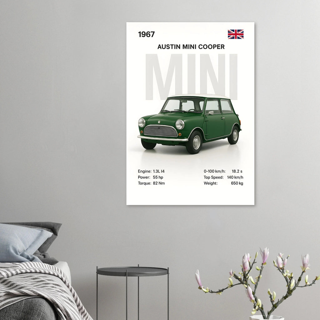 Auto Poster - "Mini Cooper" - KultKabinett