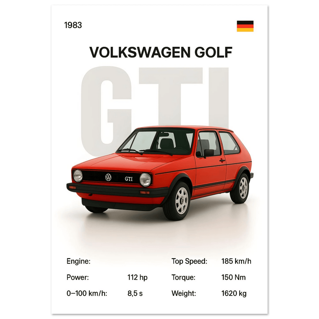 Auto Poster - "MK. 1 GTI" - KultKabinett