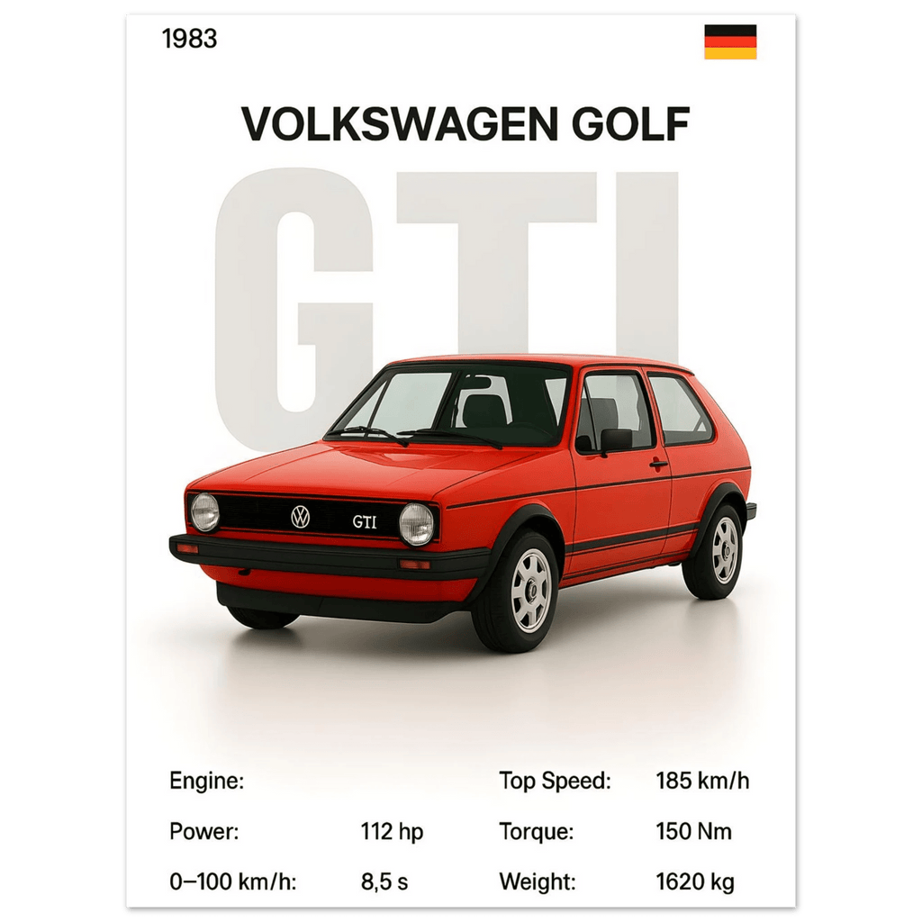 Auto Poster - "MK. 1 GTI" - KultKabinett