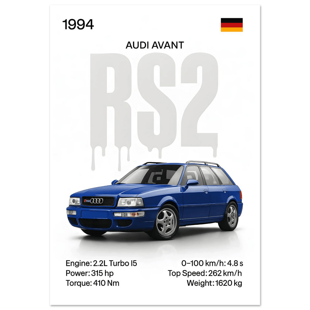 Auto Poster - "RS2 Avant" - KultKabinett