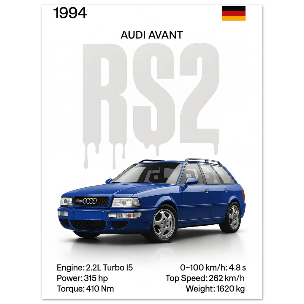 Auto Poster - "RS2 Avant" - KultKabinett