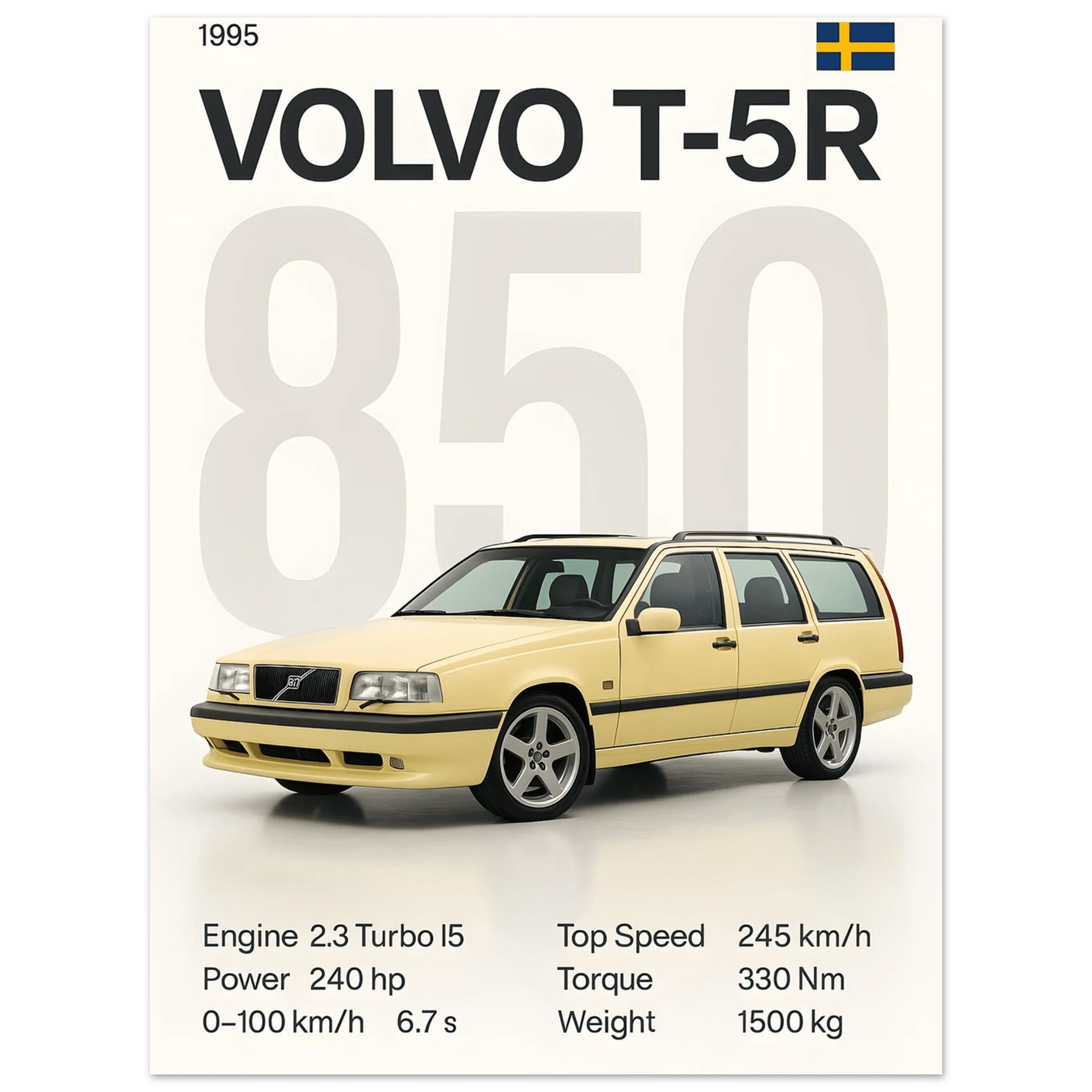 Auto Poster - "T - 5R 850" - KultKabinett