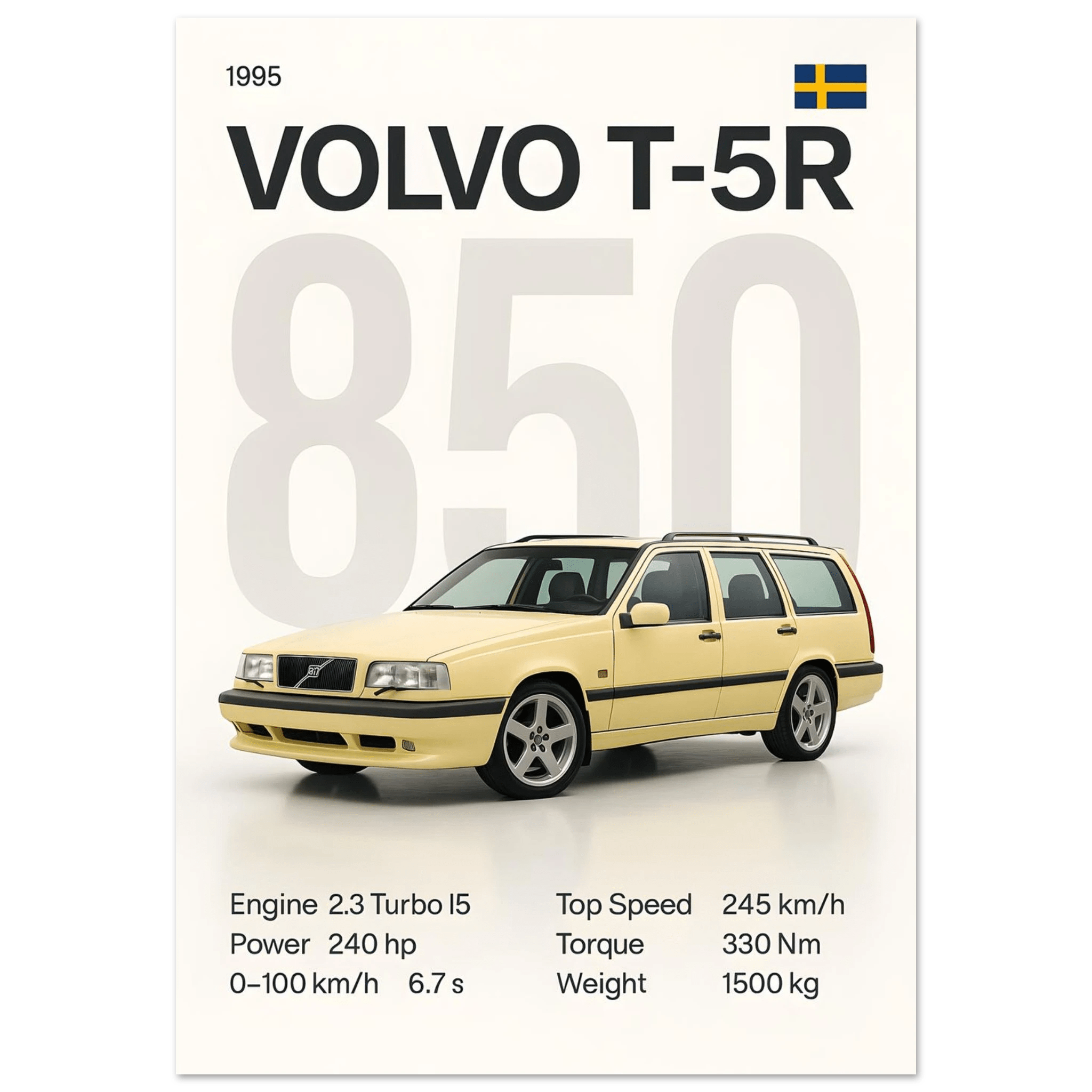 Auto Poster - "T - 5R 850" - KultKabinett