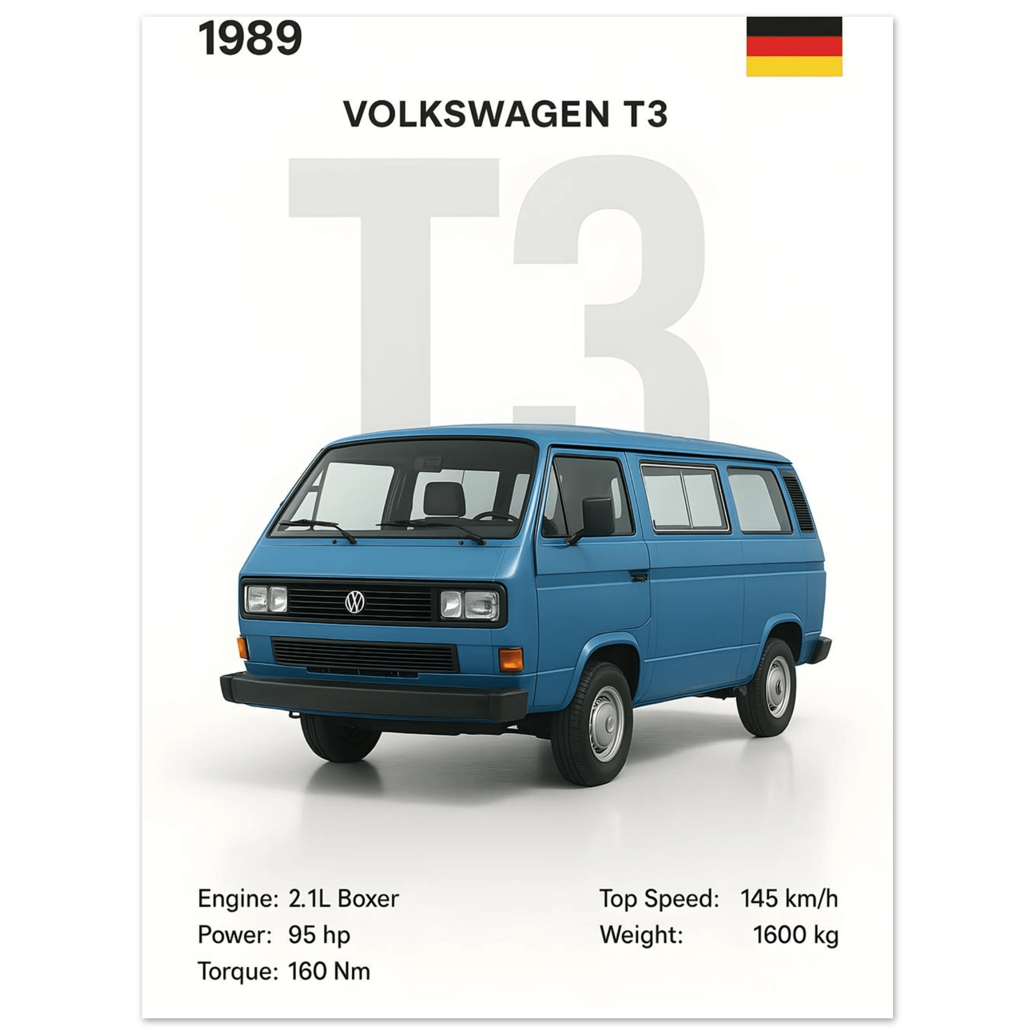 Auto Poster - "T3" - KultKabinett