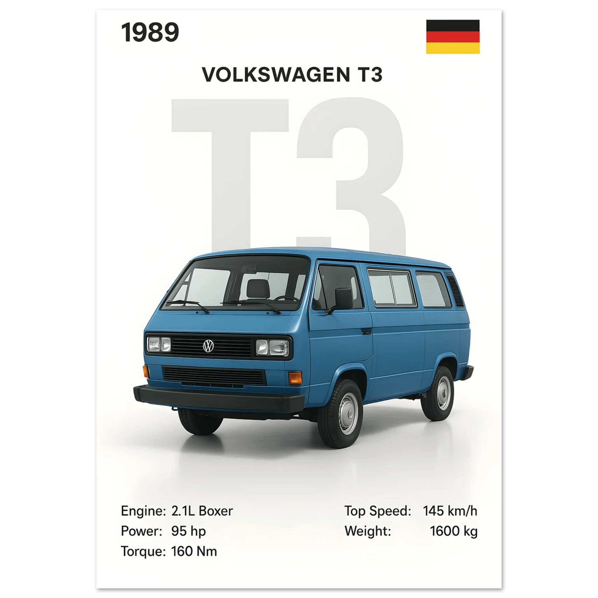 Auto Poster - "T3" - KultKabinett