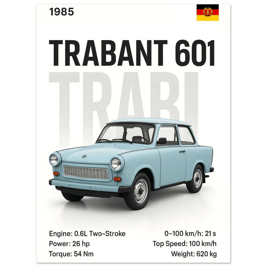 Auto Poster - "Trabi" - KultKabinett