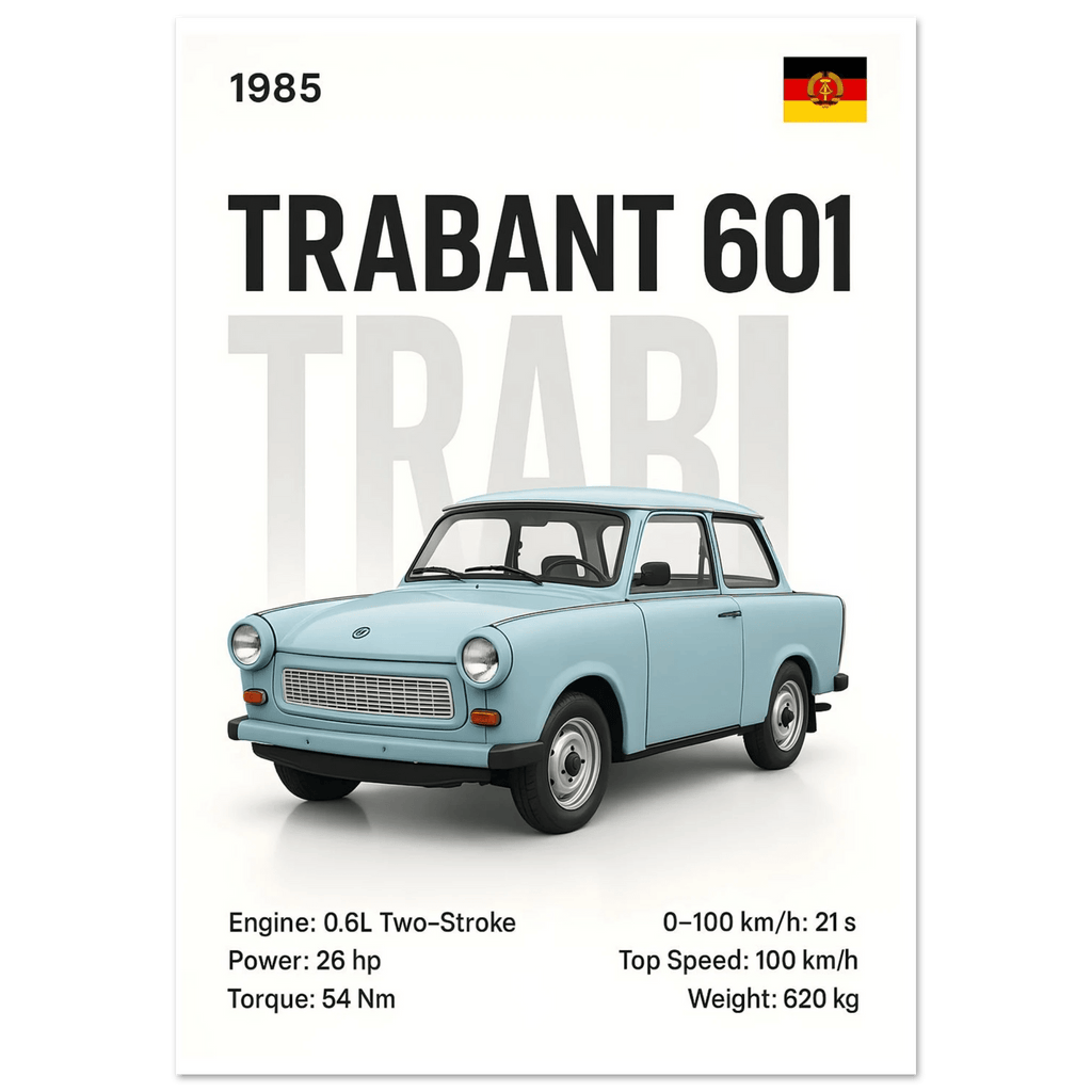 Auto Poster - "Trabi" - KultKabinett