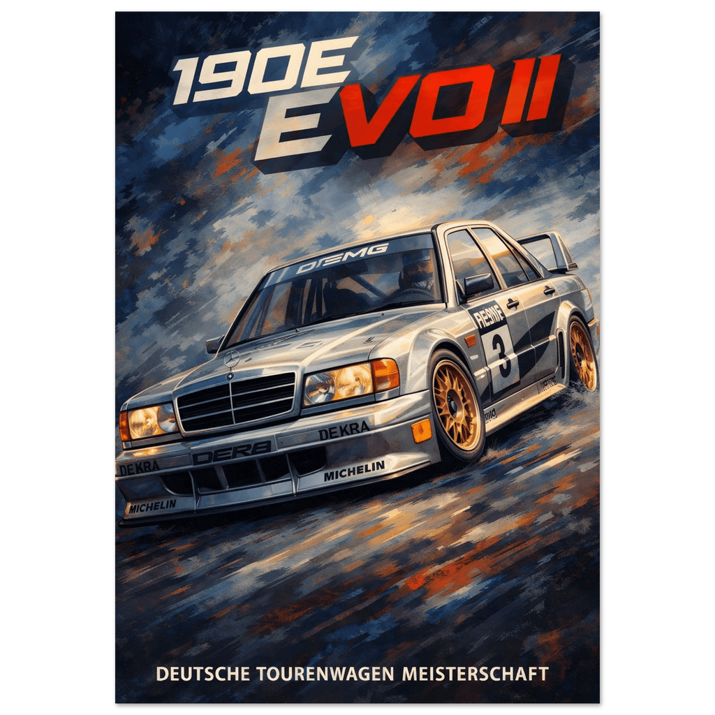 DTM Poster - "190E EVO II" - KultKabinett