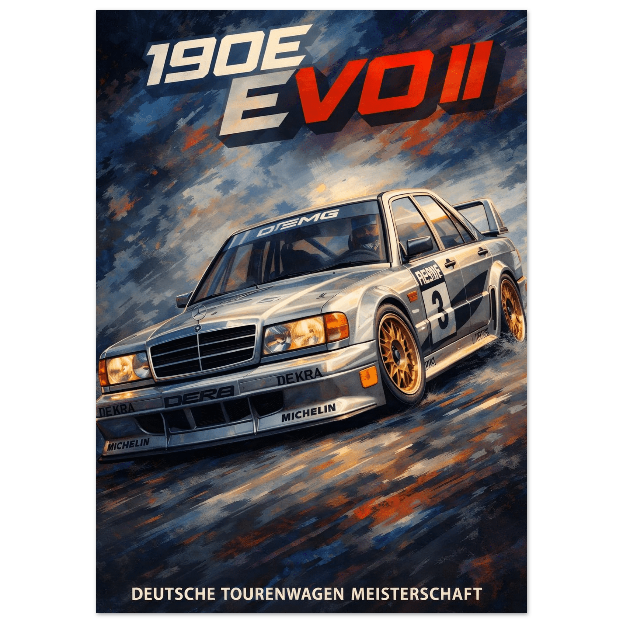 DTM Poster - "190E EVO II" - KultKabinett