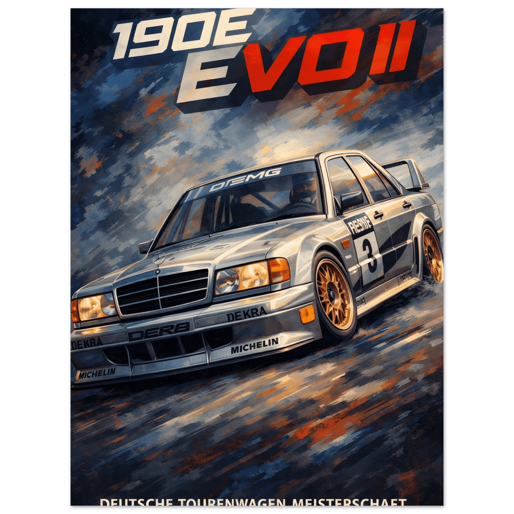DTM Poster - "190E EVO II" - KultKabinett