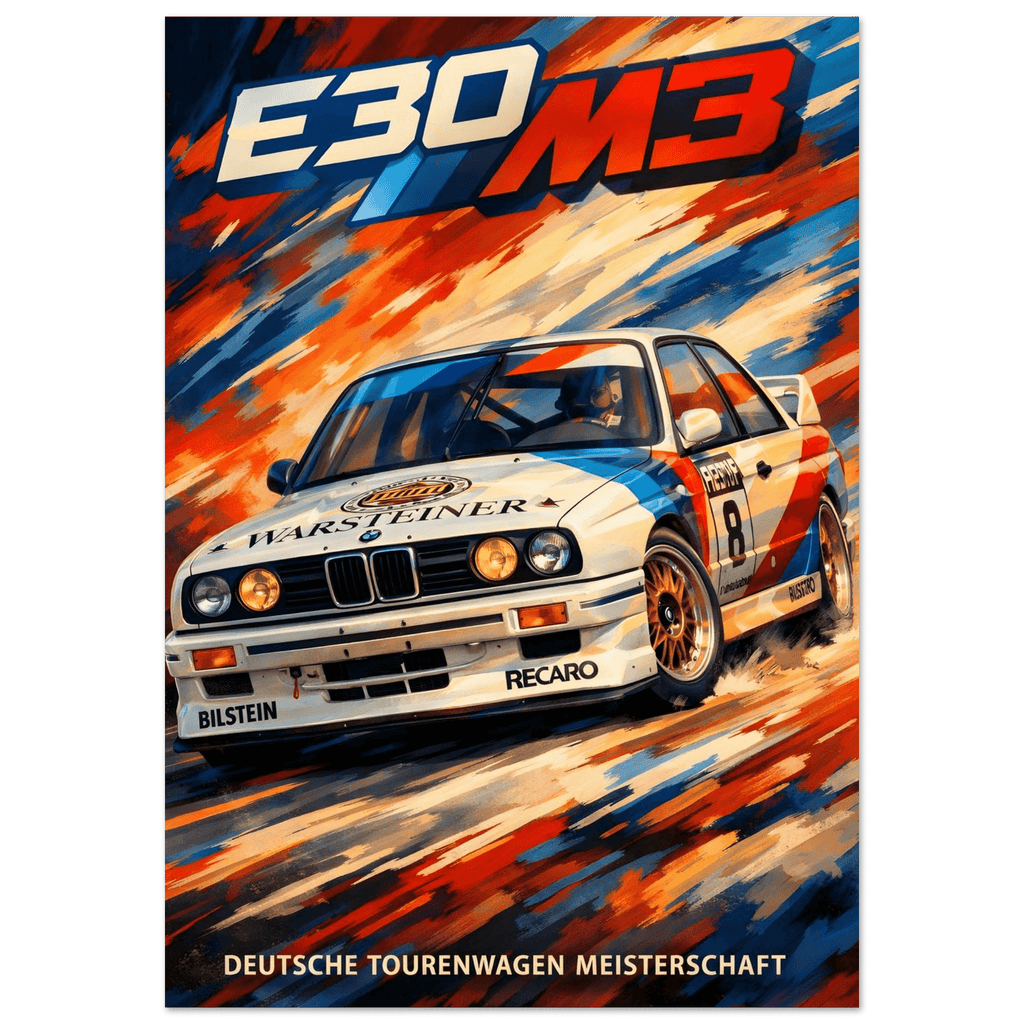 DTM Poster - "E30 M3" - KultKabinett