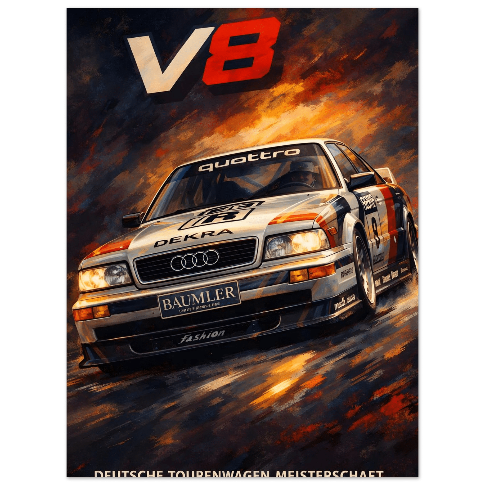DTM Poster - "V8" - KultKabinett