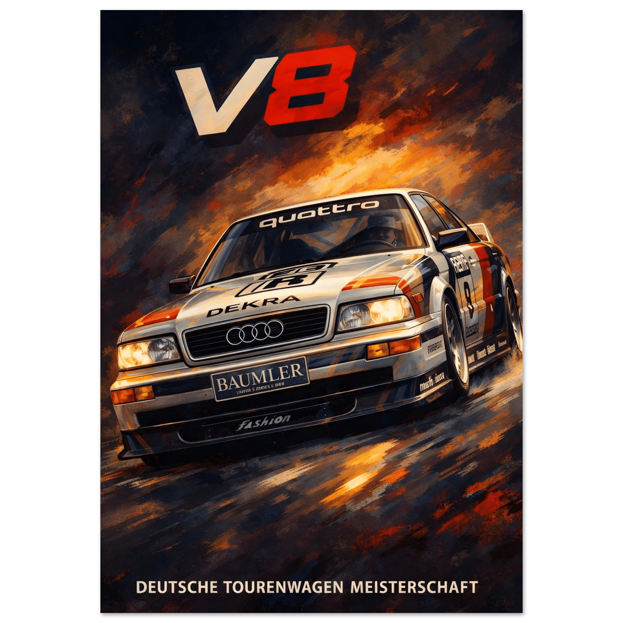 DTM Poster - "V8" - KultKabinett