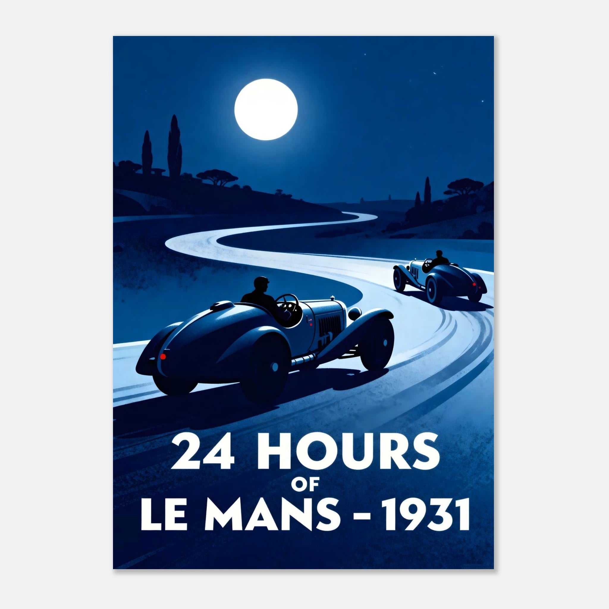 Vintage GrandPrix Poster - "LE MANS 1931" - KultKabinett