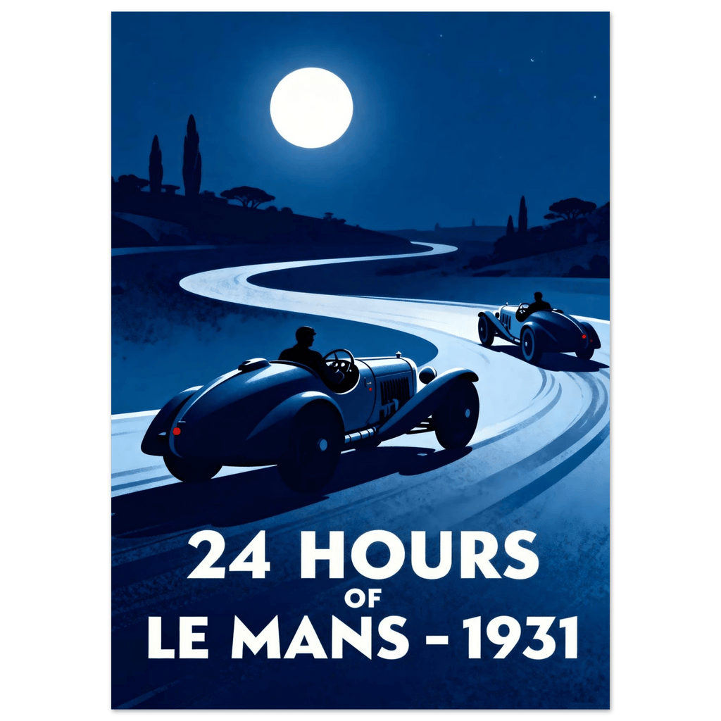 Vintage GrandPrix Poster - "LE MANS 1931" - KultKabinett