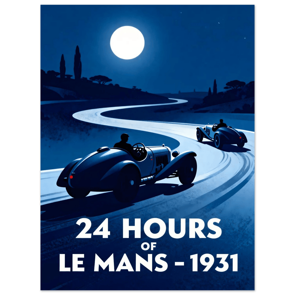 Vintage GrandPrix Poster - "LE MANS 1931" - KultKabinett