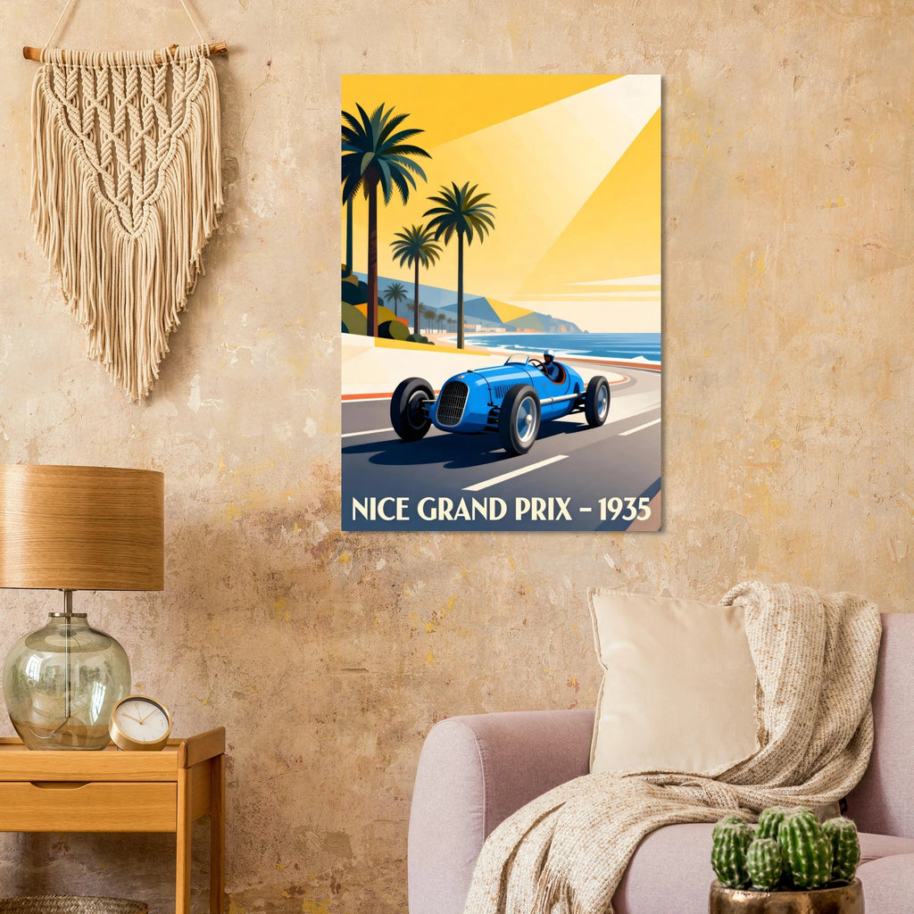Vintage GrandPrix Poster - "NICE 1935" - KultKabinett