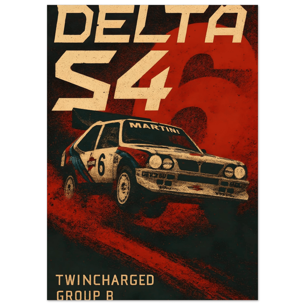 Vintage Gruppe B Poster - "Delta S4" - KultKabinett