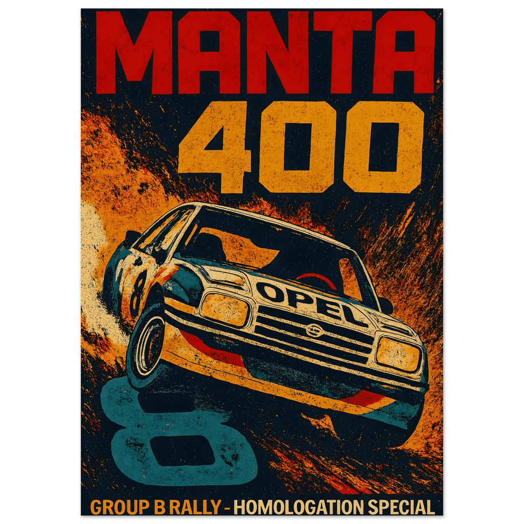 Vintage Gruppe B Poster - "Manta 400" - KultKabinett