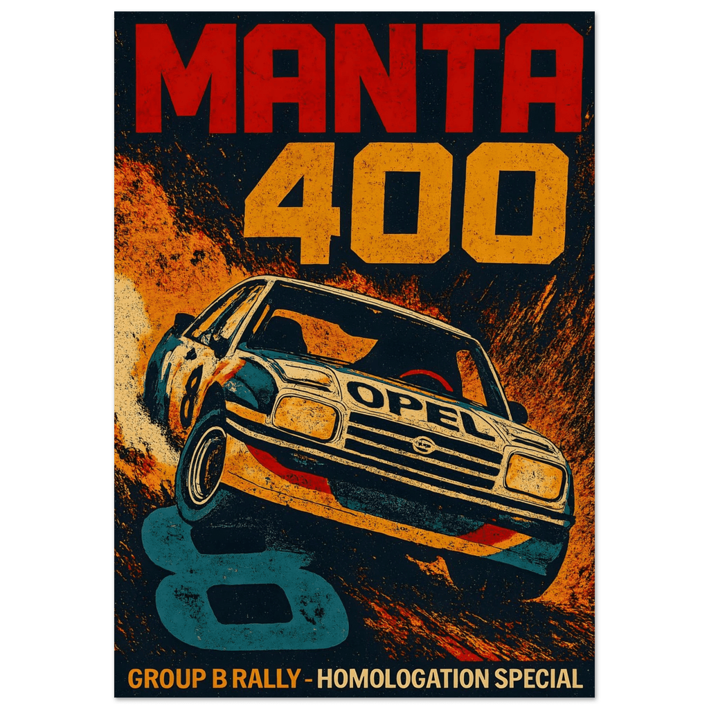 Vintage Gruppe B Poster - "Manta 400" - KultKabinett