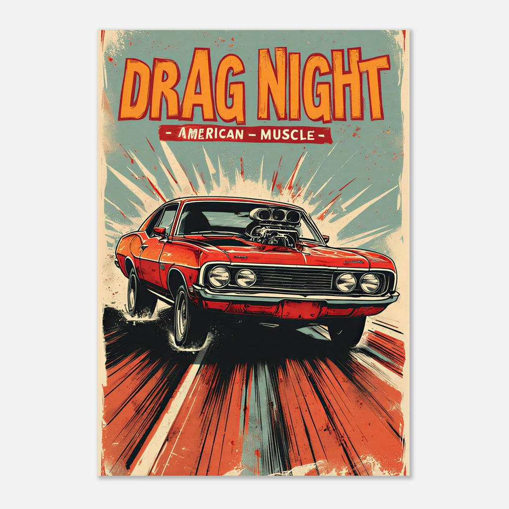 Vintage USA Poster - "DRAG NIGHT" - KultKabinett