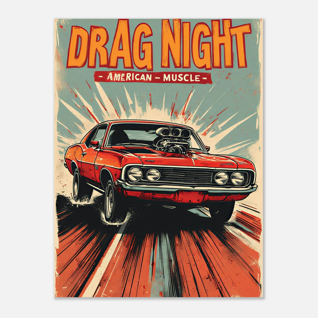 Vintage USA Poster - "DRAG NIGHT" - KultKabinett
