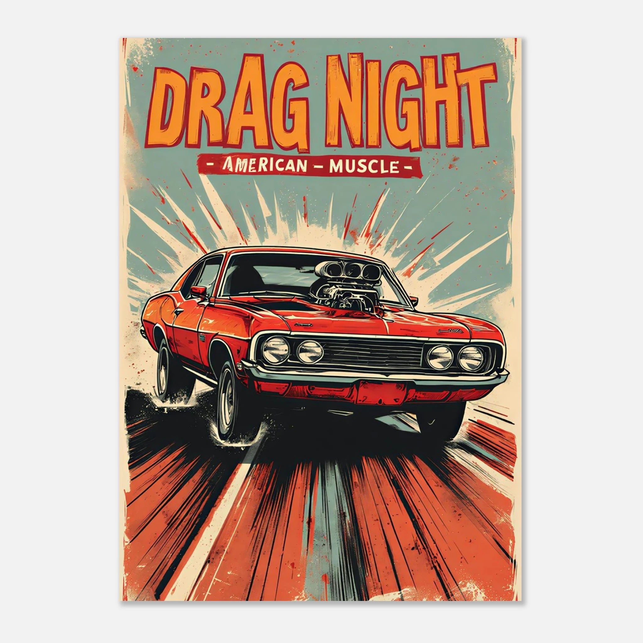 Vintage USA Poster - "DRAG NIGHT" - KultKabinett